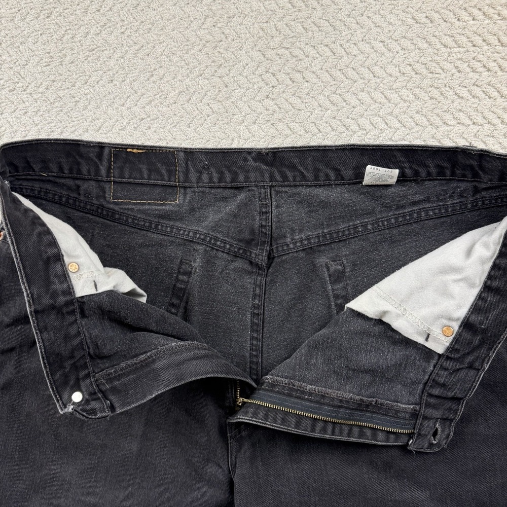 Vintage Levi's 550 Relaxed Fit Jeans‎ Mens 44x30 Faded Black Denim Jeans Y2K USA - Picture 13 of 16